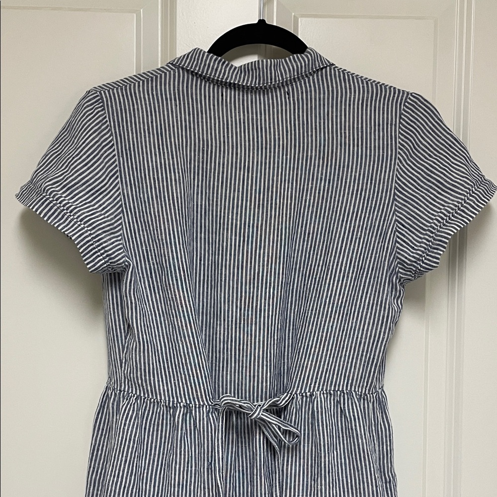 Pyne & Smith Cosette Striped Button-Front Midi Dress - Picture 4 of 6